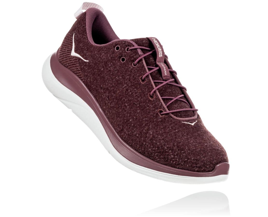 Hoka One One Hupana Flow Wool Philippines - Women's Road Running Shoes - Rose Brown | ON0735916